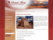Tablet Screenshot of desertrosebookkeeping.com